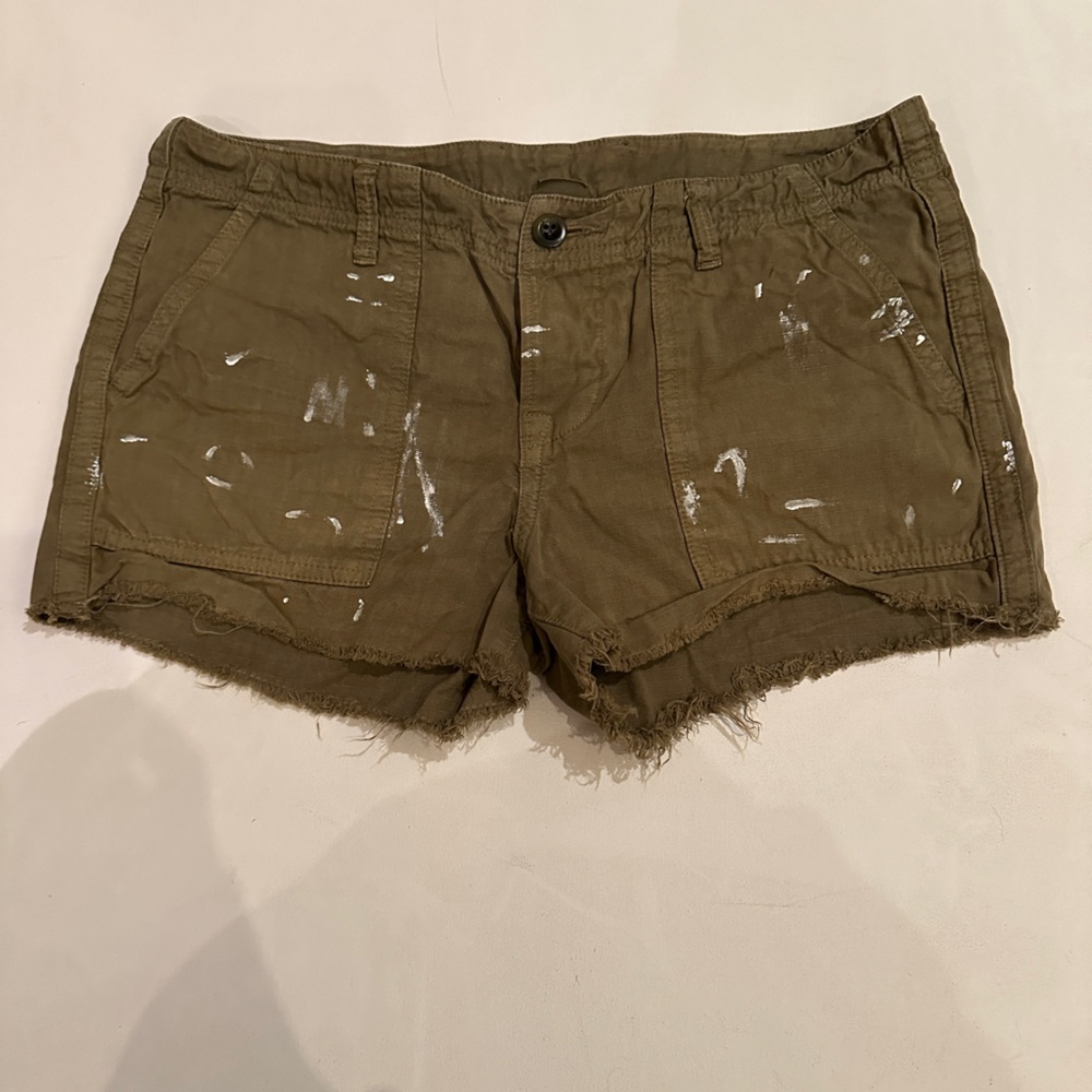 NSF Khaki GREEN Shorts. Low rise. 100% cotton. Size 26